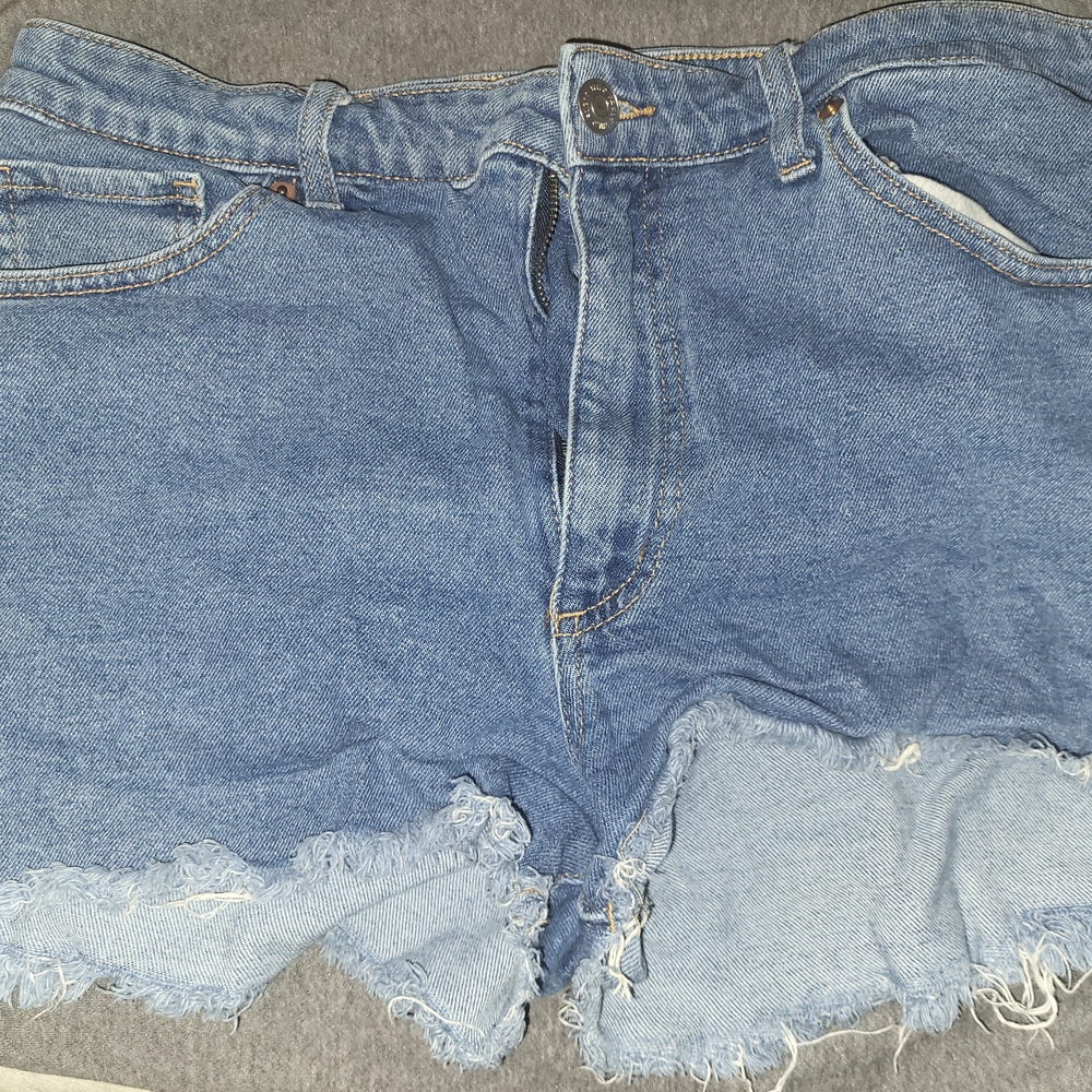 Wild Fable Light Blue Frayed Jean Shorts